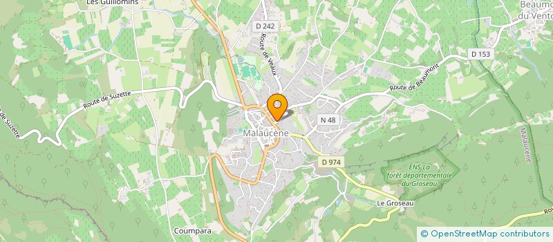 localisation de l'entreprise MONSIEUR PATRICE DUPLAN  MALAUCENE