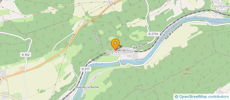 localisation de l'entreprise MONSIEUR PATRICE DURANDE  OUGNEY-DOUVOT