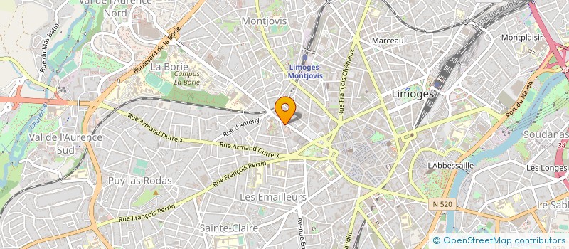localisation de l'entreprise MONSIEUR PATRICE EL FIL à LIMOGES