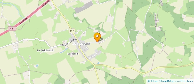 localisation de l'entreprise MONSIEUR PATRICE ENARD à COURGENARD