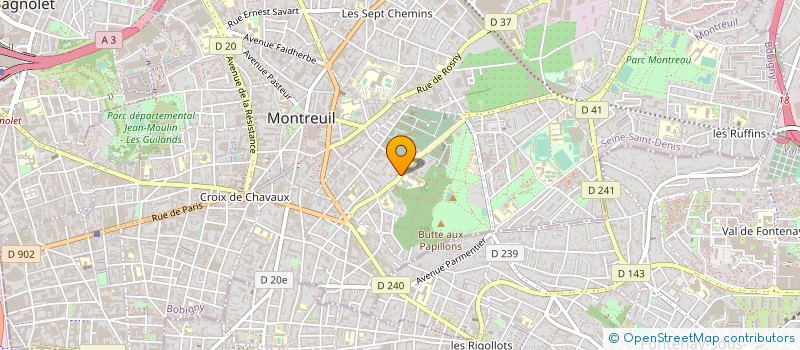localisation de l'entreprise MONSIEUR PATRICE ERYC SUCCAB  MONTREUIL