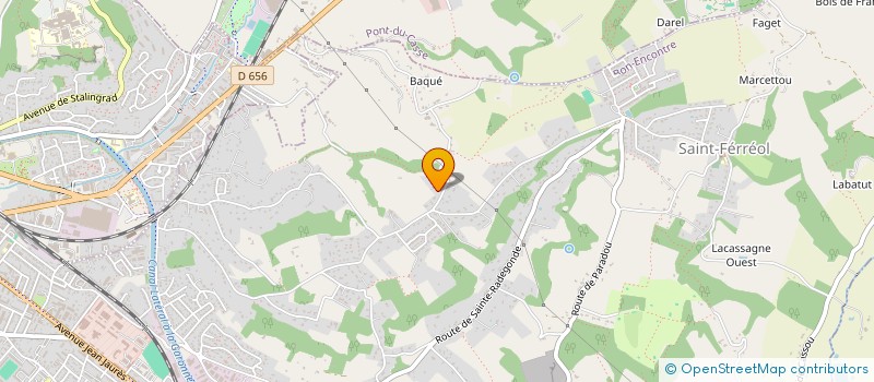 localisation de l'entreprise MONSIEUR PATRICE ESTIBAL  BON ENCONTRE