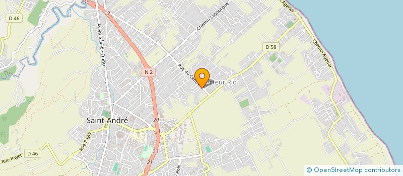 localisation de l'entreprise MONSIEUR PATRICE ETHEVE  SAINT-ANDRE