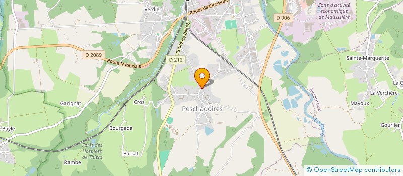 localisation de l'entreprise MONSIEUR PATRICE EUPHEMIE  PESCHADOIRES