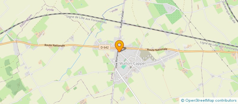 localisation de l'entreprise MONSIEUR PATRICE EVERAERE  WALLON-CAPPEL