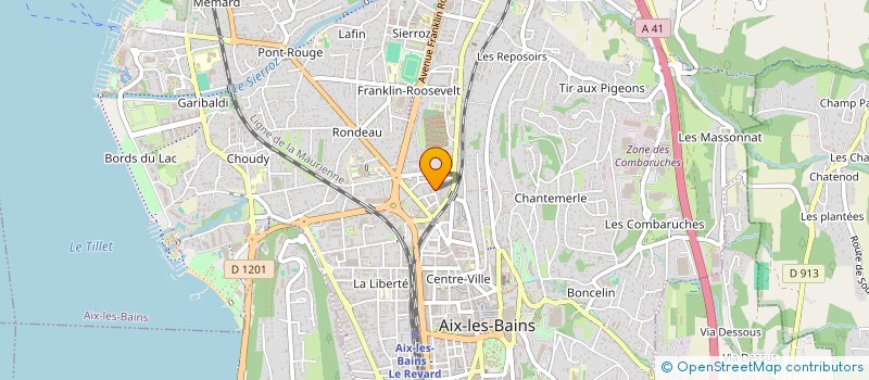 localisation de l'entreprise MONSIEUR PATRICE FAUBET  AIX-LES-BAINS