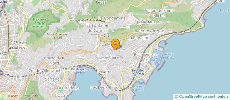 localisation de l'entreprise MONSIEUR PATRICE FAURE  BEAULIEU-SUR-MER