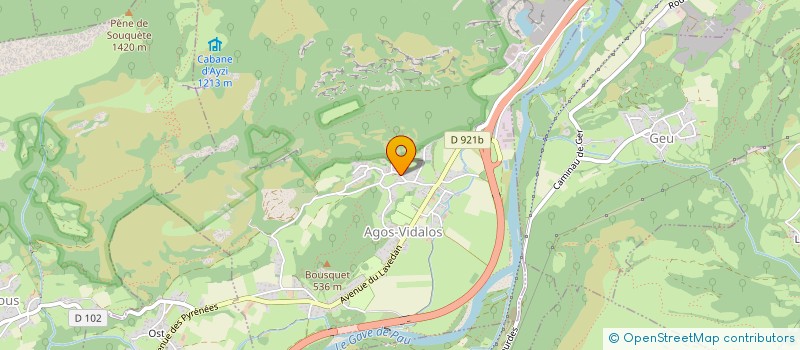 localisation de l'entreprise MONSIEUR PATRICE FAURET  AGOS-VIDALOS