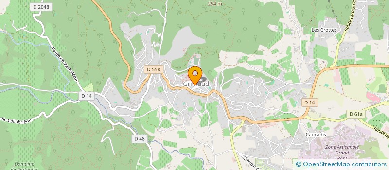 localisation de l'entreprise MONSIEUR PATRICE FAVIERE  GRIMAUD