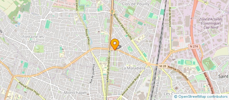 localisation de l'entreprise MONSIEUR PATRICE FAYET  DIJON