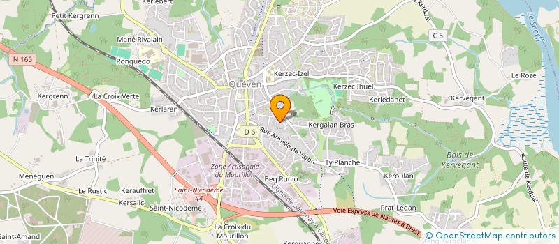 localisation de l'entreprise MONSIEUR PATRICE FELIC  QUEVEN