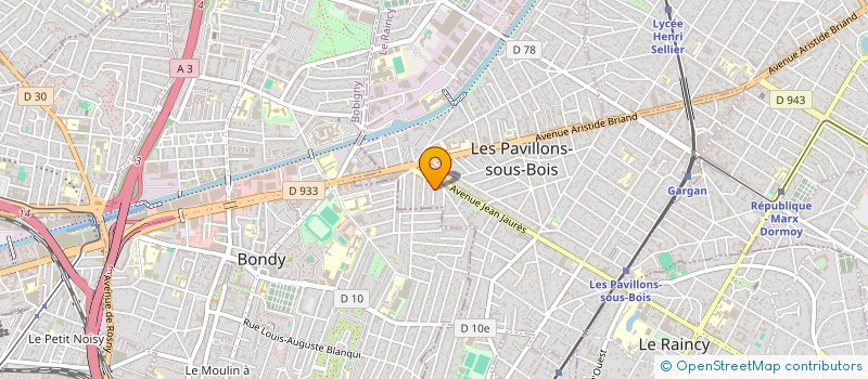 localisation de l'entreprise MONSIEUR PATRICE FERNANDES  LES PAVILLONS-SOUS-BOIS