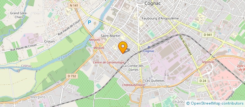localisation de l'entreprise MONSIEUR PATRICE FERRI  COGNAC