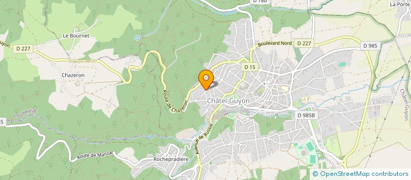 localisation de l'entreprise MONSIEUR PATRICE FLOUVAT  CHATEL-GUYON