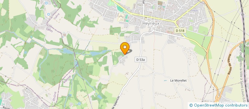 localisation de l'entreprise MONSIEUR PATRICE FOLLIET  HEYRIEUX