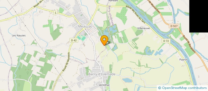 localisation de l'entreprise MONSIEUR PATRICE FONTANEL  MEAUZAC