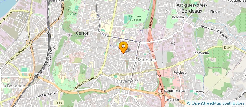 localisation de l'entreprise MONSIEUR PATRICE FORDANT  CENON