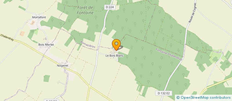 localisation de l'entreprise MONSIEUR PATRICE FORESTIER  FONTAINE-CHALENDRAY