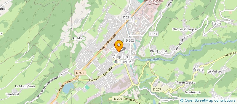 localisation de l'entreprise MONSIEUR PATRICE FRANCOIS  VALGELON-LA ROCHETTE