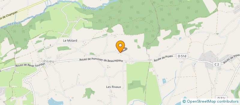 localisation de l'entreprise MONSIEUR PATRICE FRANCOZ  PISIEU