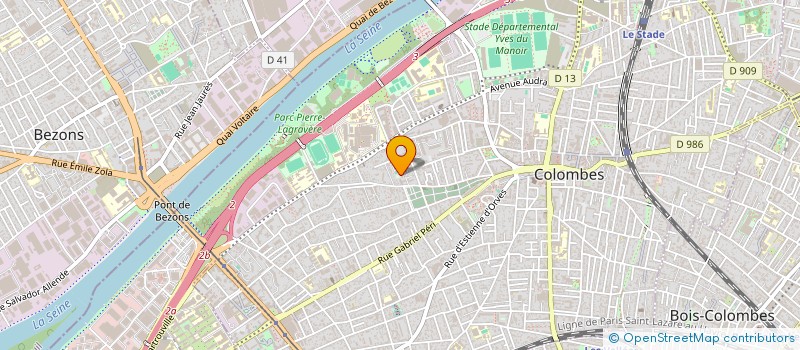 localisation de l'entreprise MONSIEUR PATRICE FRANSCHETTI  COLOMBES