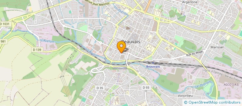 localisation de l'entreprise MONSIEUR PATRICE FRION  BEAUVAIS