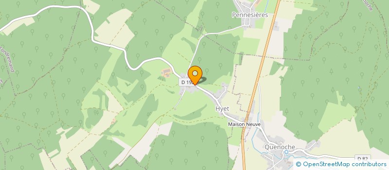 localisation de l'entreprise MONSIEUR PATRICE GAFFIE  HYET