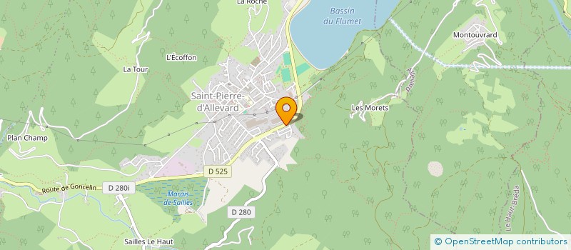 localisation de l'entreprise MONSIEUR PATRICE GAGLIO  CRETS EN BELLEDONNE