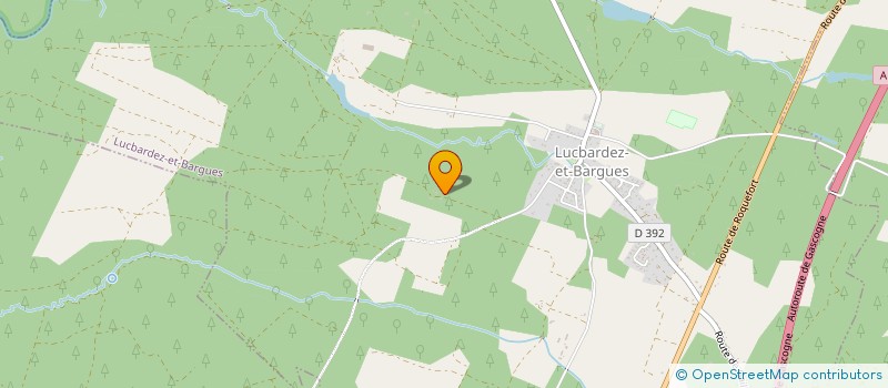 localisation de l'entreprise MONSIEUR PATRICE GAILLARD  LUCBARDEZ-ET-BARGUES