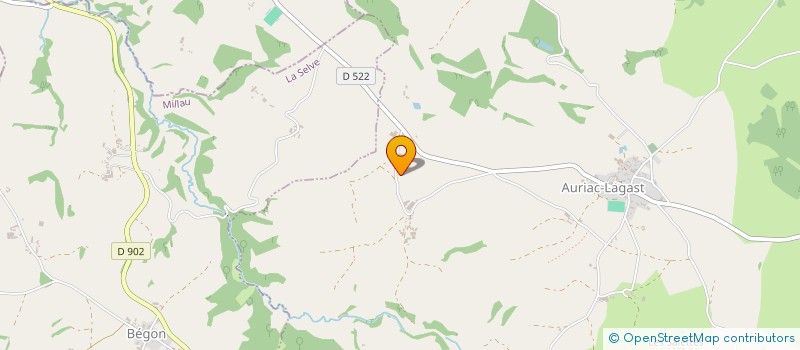 localisation de l'entreprise MONSIEUR PATRICE GALTIER  AURIAC-LAGAST