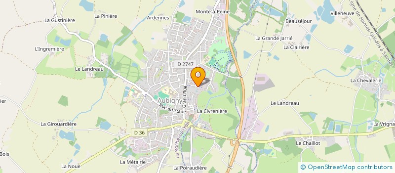 localisation de l'entreprise MONSIEUR PATRICE GARCIA  AUBIGNY-LES CLOUZEAUX