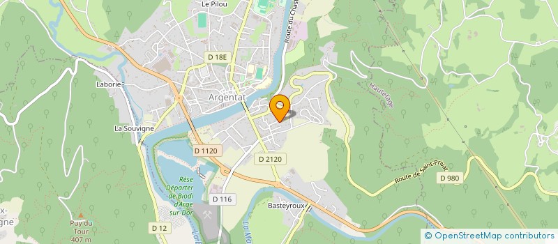 localisation de l'entreprise MONSIEUR PATRICE GAROSCIO à ARGENTAT-SUR-DORDOGNE