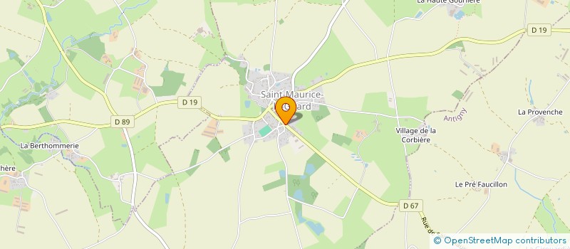 localisation de l'entreprise MONSIEUR PATRICE GAUDIN  SAINT-MAURICE-LE-GIRARD