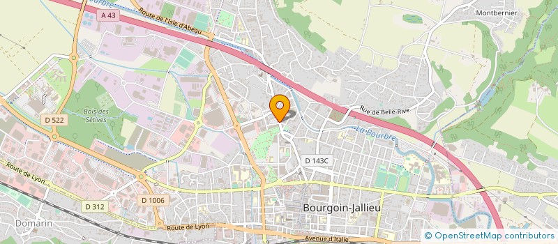 localisation de l'entreprise MONSIEUR PATRICE GAZANION  BOURGOIN-JALLIEU