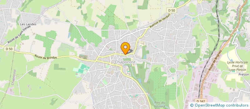 localisation de l'entreprise MONSIEUR PATRICE GENIN  CHAPONOST