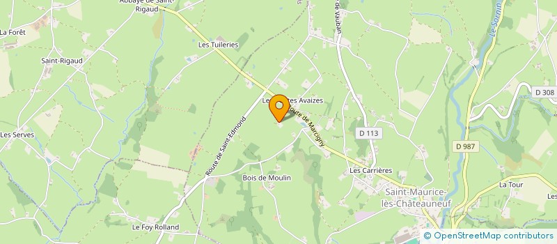 localisation de l'entreprise MONSIEUR PATRICE GENSOUL  TANCON