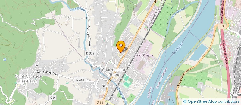 localisation de l'entreprise MONSIEUR PATRICE GENTY  CHARMES-SUR-RHONE