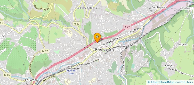 localisation de l'entreprise MONSIEUR PATRICE GERY à RIVE-DE-GIER