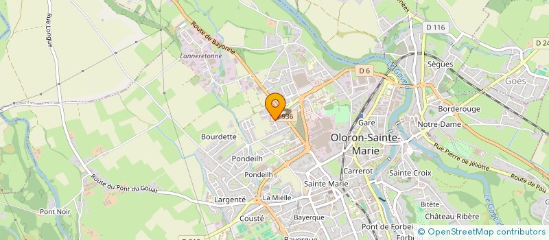 localisation de l'entreprise MONSIEUR PATRICE GILLES  OLORON-SAINTE-MARIE