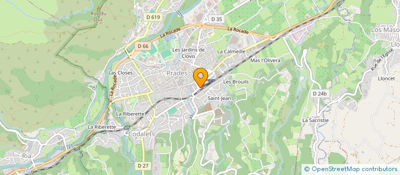 localisation de l'entreprise MONSIEUR PATRICE GIMBERT  PRADES