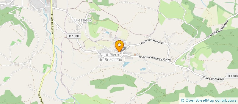 localisation de l'entreprise MONSIEUR PATRICE GINET à SAINT-PIERRE-DE-BRESSIEUX