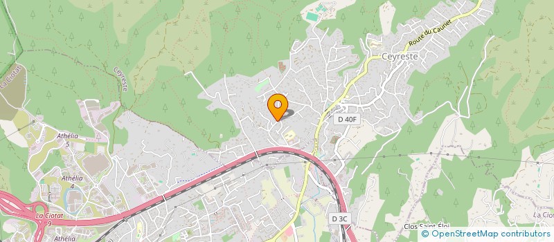 localisation de l'entreprise MONSIEUR PATRICE GLO  LA CIOTAT