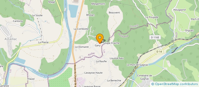 localisation de l'entreprise MONSIEUR PATRICE GOUDEAUX à ALTILLAC