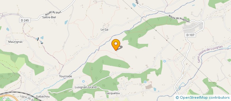 localisation de l'entreprise MONSIEUR PATRICE GOUDIN  SAINT-HILAIRE-DE-LUSIGNAN