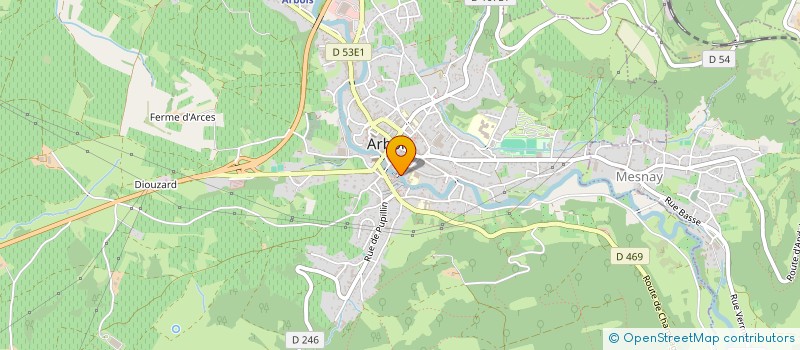 localisation de l'entreprise MONSIEUR PATRICE GOUTTEFANJAT à ARBOIS