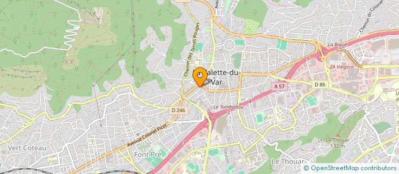 localisation de l'entreprise MONSIEUR PATRICE GRANDMOUGIN à LA VALETTE-DU-VAR