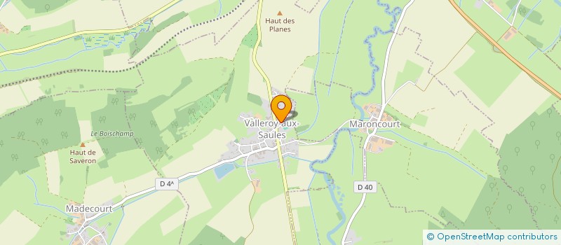 localisation de l'entreprise MONSIEUR PATRICE GRANGY  VALLEROY-AUX-SAULES