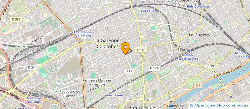 localisation de l'entreprise MONSIEUR PATRICE GRENIER  LA GARENNE-COLOMBES