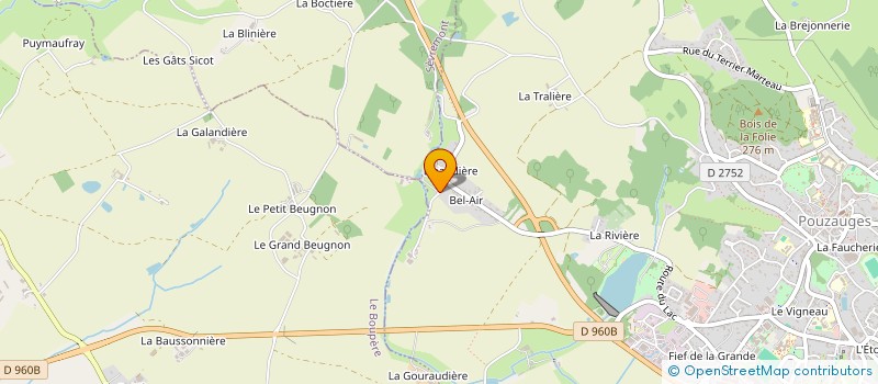 localisation de l'entreprise MONSIEUR PATRICE GRESSIER  POUZAUGES