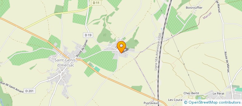 localisation de l'entreprise MONSIEUR PATRICE GREZILLER à SAINT-GENIS-D'HIERSAC